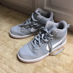 Grey & Pink High Tops